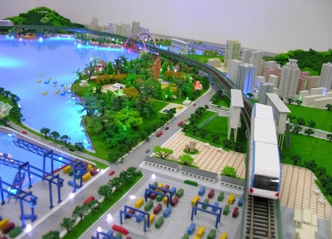 南城县港口沙盘